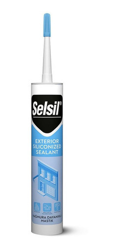 Sellador Acrílico Para Exteriores Blanco 280ml Selsil (6un) 0