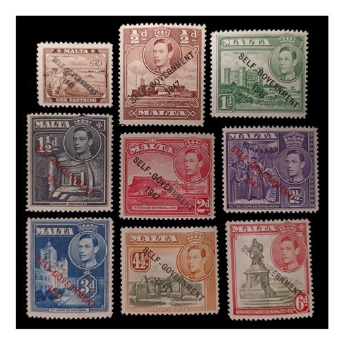 Malta Motivos Nacionales 1948  Nv. Mint. Yv. 201/15 Completa 0