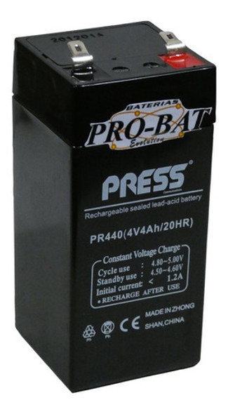 Bateria De Gel 4v 4ah Para Balanzas, Linternas 0