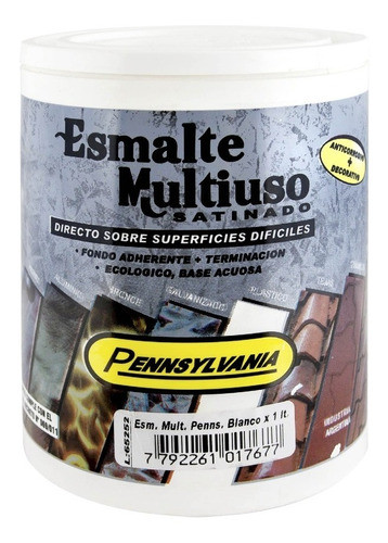 Pintura P/ Chapas Galvanizadas Multiuso Pennsylvania .x1l 0