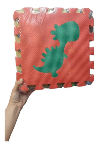 Piso De Goma Eva En Estuche 30 X30 Cm Dinosaurios Sebigus 0