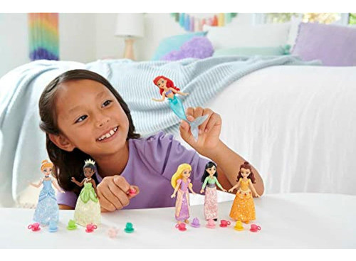 Mattel Disney Princess Toys, 6 Muñecas Pequeñas 1
