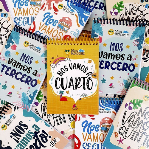 Anotador 10x14 F. Vacaciones Pasaste A Cuarto Pack X 28 0