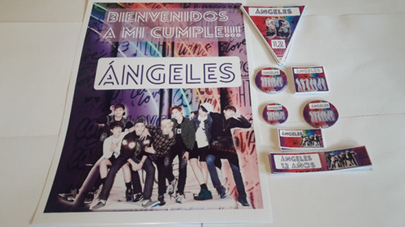 Bts Oferta Cumpleaños Banderin Cartel Stickers 1