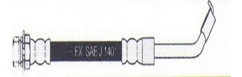 Flexible Freno Ford F-1000 92-96 D/d Por Santa Cruz Frenos 0