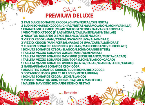 Caja Navideña Bonafide Premium Deluxe 1