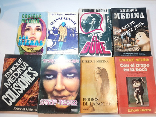 Antiguo Libro Enrique Medina Lote X 8 Libros Ro 1705 0