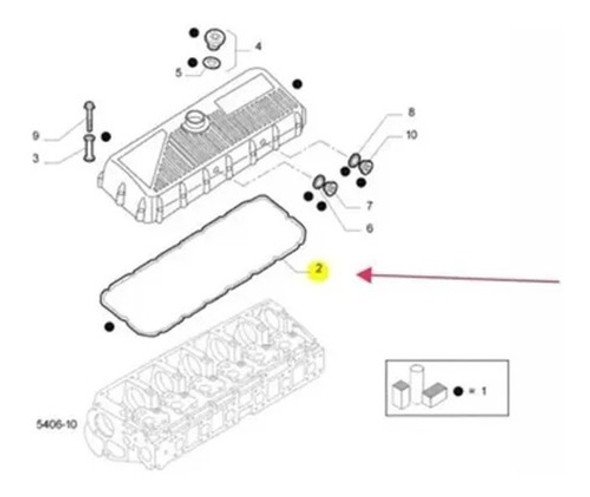 Junta Tampa Valvula Novo Stralis Original Iveco 5801512813 1