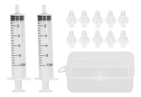 Aspirador Nasal Para Bebês, 2 Unidades, 10 Ml, Irrigador Por 0
