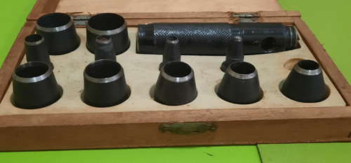 Juego De Sacabocados De 11 Piezas Y Un Adaptador Sin Marca 0