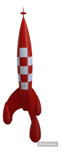 Cohete De Tintin Y Milu Impresión 3d X 72 Cms  De Altura 0