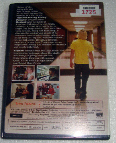 Gus Van Sant Elephant Dvd Importado / Kktus 1