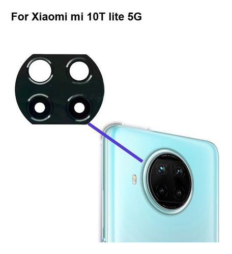 Lente Repuesto Vidrio Camara Xiaomi Mi 10t Lite 5g 0