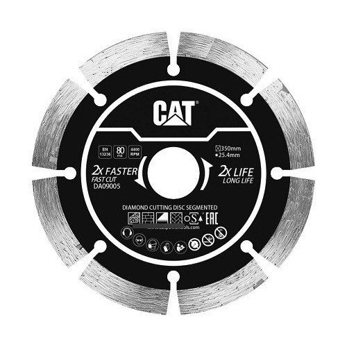 Disco Cat Diamantado Seco 350x25.4mm /10x3.2mm Fubral 1