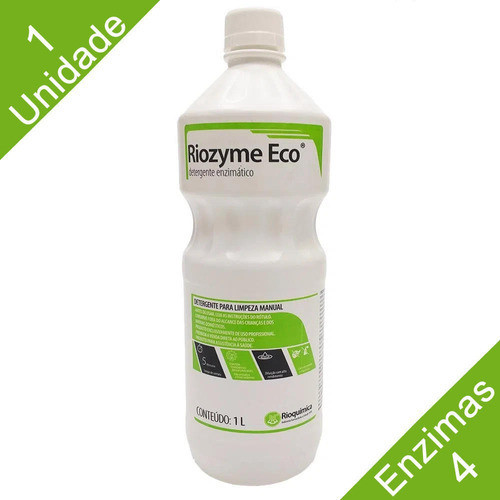 Detergente Enzimatico Riozyme Eco Limpeza Manual 1 Litro 1
