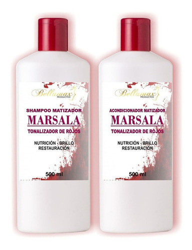 Kit Matizador Marsala Para Pelirrojos Shampoo Y Enjuague 0