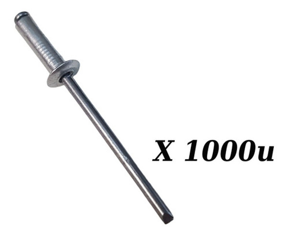 Remaches Rápidos Pop Aluminio 4x14mm Caja X 1000 Unidades 1