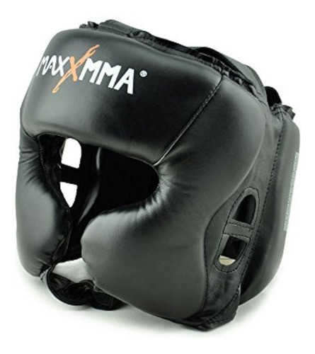 Maxxmma Headgear Black L / Xl Para Boxeo Mma 0