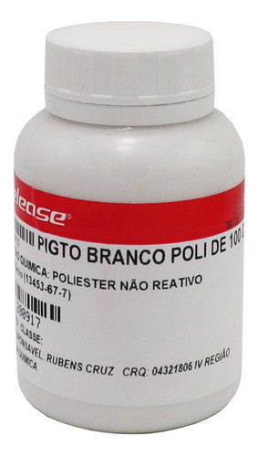Pigmento Branco P Resinas Poliester Epoxi Artesanato E+ 100g 0