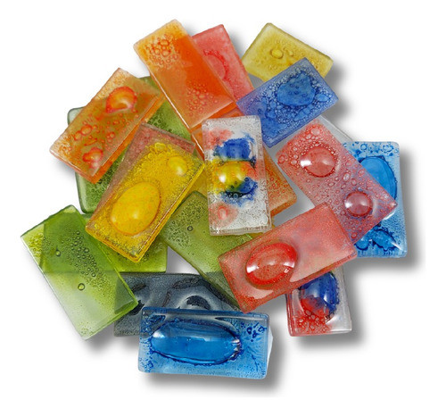 Teselas Vitrofusión Rectángulo 20x30mm X 10 Unidades 0