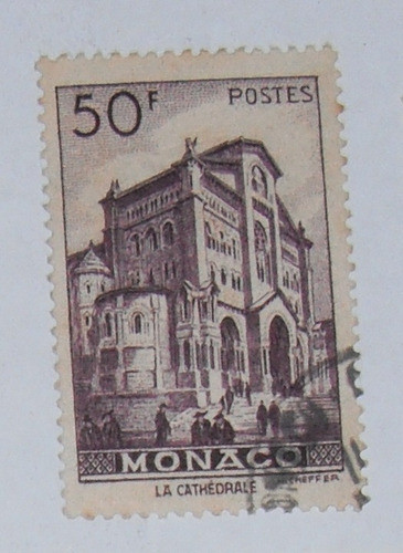 Selo Antigo Monaco  - La Cathedrale -  1957 0