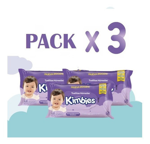 Kimbies Toallitas Humedas De Bebe  X 144 Unidades 0