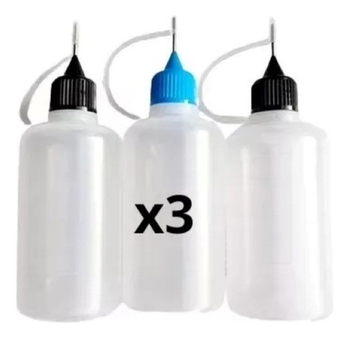 Pack Envases Plásticos Dosificador Metal Punta Aguja 0
