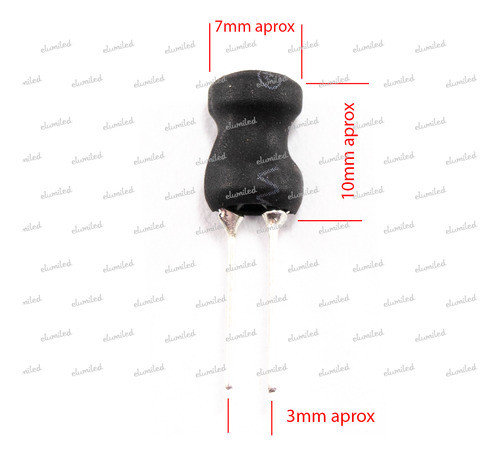 100 Bobinas Inductor Choque 1.5 Uhy Dci 0.81a 7x10mm 1r5 1