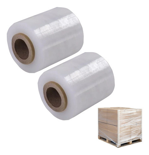 Rollo Film Stretch Virgen Transparente Reforzado 10cm X24un 0