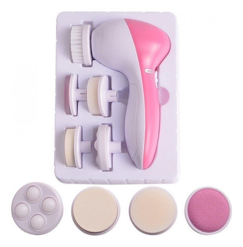Cepillo Limpiador Facial 5 En 1 Masajeador Exfoliante A Pila 1