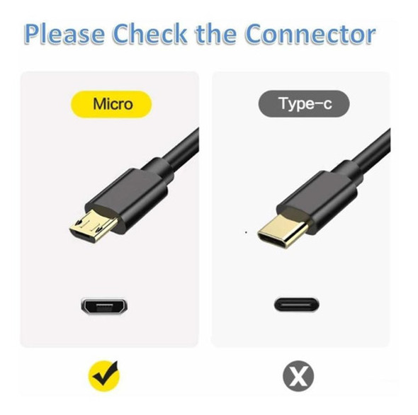 Cable Unimoson Usb A Micro Usb, Negro/5 Pies 1