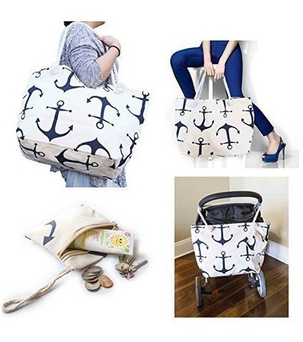 Jjmg Verano Playa Bolsa Cochecito Amigable Mujer Gran Capaci 0