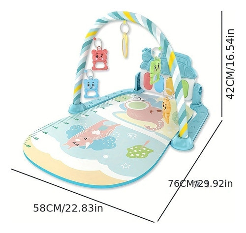 Tapete Ginásio Infantil Colorido Menino Menina De Atividades 1