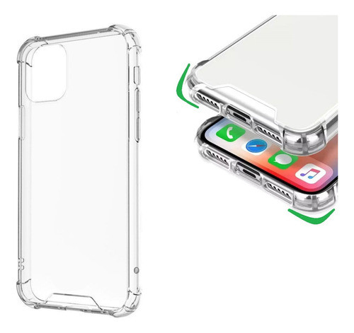 Case Transparente Reforzado Para Motorola E20 0