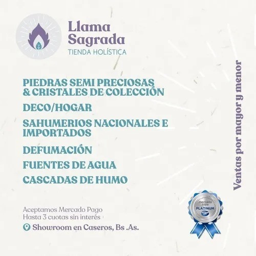 Dijes De Citrino Rolada - Llama Sagrada - 1