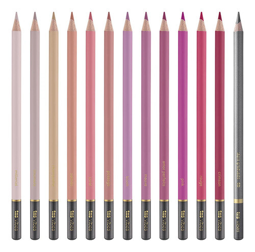 Lápis De Cor Tris Vibes Rosé 12 Cores 1