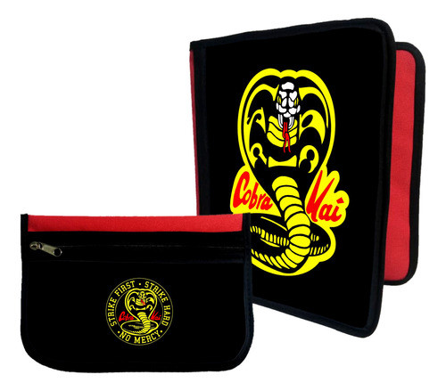Combo Carpeta + Cartuchera Cobra Kai #553 0