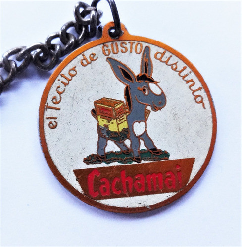 Llavero Te Antiguo Cachamai Marca Burrito Escudo No Cafe 0