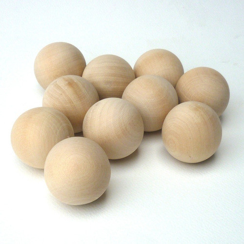 Esferas De Madera Medianas X20 Juego Heurístico Montessori 0