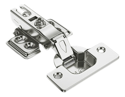 10 Dobradiça Calco Fixo Reta 35mm Inox (pistão/amortecedor) 1