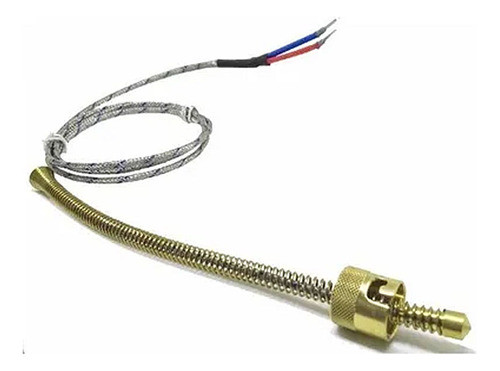 Termopar Tipo J Com Bucha Cabo De 1,0m Ponta 8mm 0