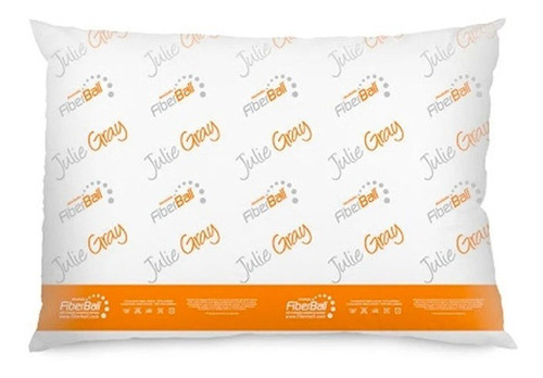 Almohada Fiberball Julie Gray Fibra Poliester 70x40cm 0
