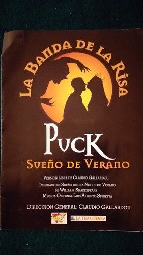 Programa Colección La Banda De La Risa Puck Sueño De Verano 0