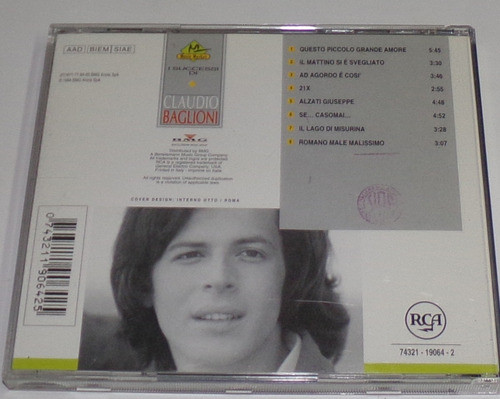 I Successi Di Claudio Baglioni Cd Importado Kktus 1