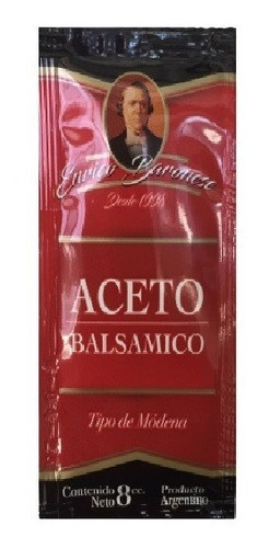 Aceto Balsámico En Sobres Individuales Pouch X 50 De 8cc C/u 1