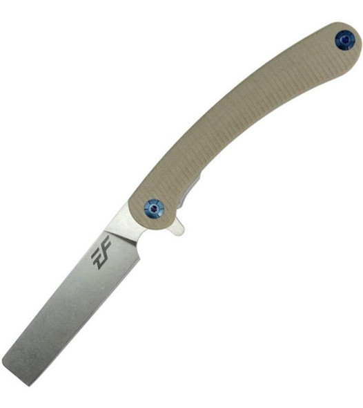 Cuchillo Plegable Hoja D2 Mango G10 Beige Herramienta Edc 0