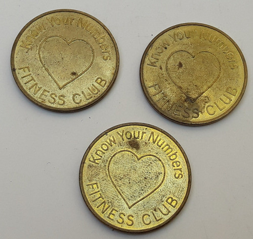 * Lote De Fichas Fitness Club. Excelente Precio Y Estado! 1