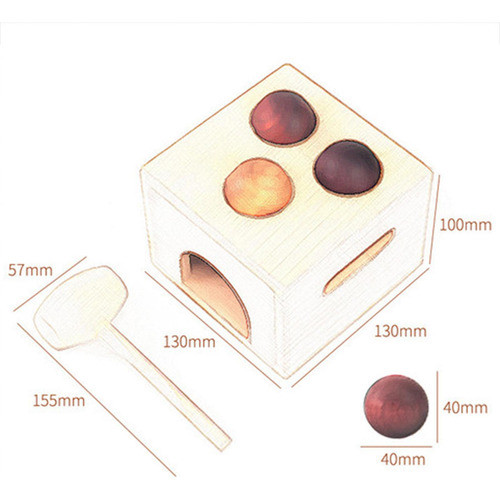 Brinquedos De Caixa De Bola, Brinquedos Montessori Infantis, 1