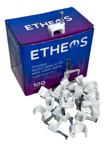 Grampa Para Cable Chato Nº 10- Etheos- Pack 1000 Unidades 0
