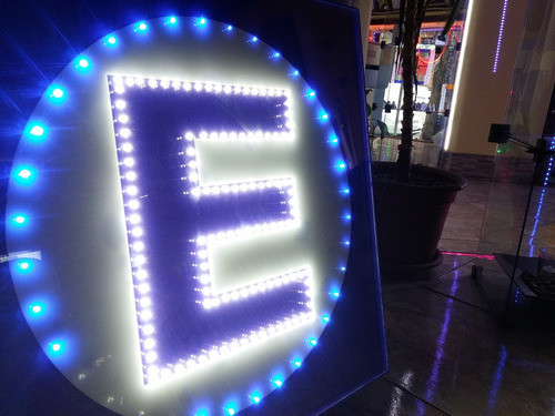 Cartel Estacionamiento Led  Precios Desde 1